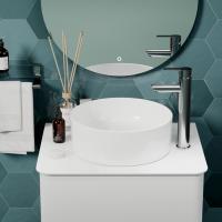 Смеситель для раковины 35k MIXLINE MLSS32-042 "Stainless" высокий излив НЕРЖ