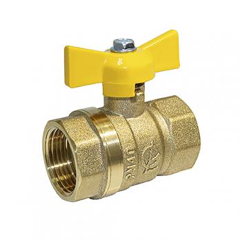Кран газ шаровой 3/4'' вн/вн бабочка 11б27п Стандарт 230 ГАЛЛОП/ PN40