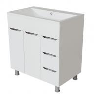 Тумба д/ванной "ЭТЬЕН-80" под раковину Нелли-80 (MIXLINE) (ПВХ)