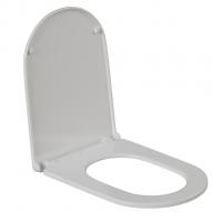Сиденье для унитаза  WAVE NEO дюропласт, микролифт БЕЛЫЙ глянец