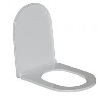 Сиденье для унитаза  WAVE SUNSET дюропласт, микролифт БЕЛЫЙ глянец