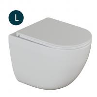 Унитаз подвесной безободковый WAVE SUNSET Tornado3.0, сид. дюропласт, м/л, быстр, БЕЛЫЙ глянец (L)