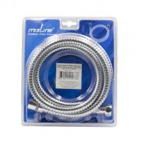 Шланг душевой 150 см имп/кон, EPDM, нерж.сталь, хром., своб. вращ MIXLINE MIX-4-150 ЛЮКС (блистер)