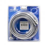 Шланг душевой 200 см имп/кон, EPDM, нерж.сталь, хром., своб. вращ MIXLINE MIX-4-200 ЛЮКС (блистер)