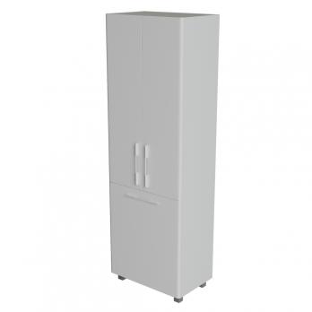 Пенал "СПУТНИК-60" белый с корзиной (600*1900*335)  (ПВХ)