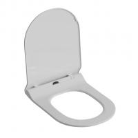 Сиденье для унитаза  WAVE STAR полипропилен, микролифт БЕЛЫЙ глянец