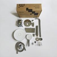 Душевая система 35к Milardo RORSB03M68 "Rora" лейка "Тропический душ" встраиваемая ХРОМ