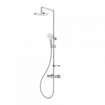Душевая система термостат Milardo ILSSBTHM89 "Ideal Spa" лейка "Тропический душ" ХРОМ