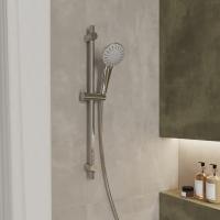 Лейка для душа Milardo ILS5FCRM18 "Ideal Spa" D111мм, 5 режимов, ХРОМ, коробка