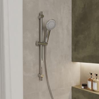 Лейка для душа Milardo ILS5FCRM18 "Ideal Spa" D111мм, 5 режимов, ХРОМ, коробка