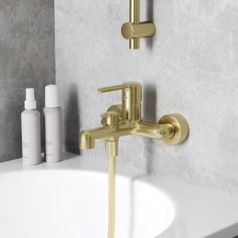 Смеситель для ванны 35к IDDIS AIGMG00i02WA "Aiger" без душ. аксессуаров, ЗОЛОТО матовый