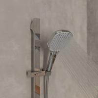 Лейка для душа Milardo ILS3FC0M18 "Ideal Spa" квадрат 120*120, 3 режима, ХРОМ, коробка