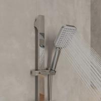 Лейка для душа Milardo ILS3FCSM18 "Ideal Spa" квадрат, 3 режима, ХРОМ, коробка