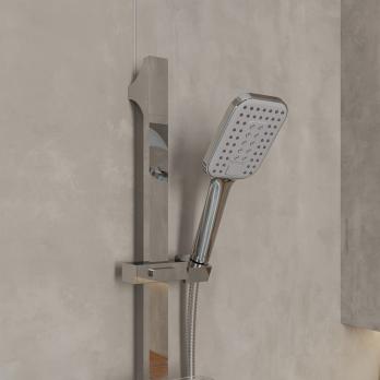 Лейка для душа Milardo ILS3FCSM18 "Ideal Spa" квадрат, 3 режима, ХРОМ, коробка