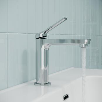 Смеситель для раковины 25к IDDIS PARSB00i01 "Parker" литой, под шпильку, ХРОМ