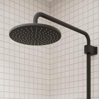 Душевая система 35к IDDIS AIGBL3Fi06 "Aiger" лейка "Тропический душ" ЧЕРНЫЙ матовый