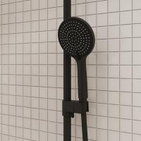 Душевая система 35к IDDIS AIGBL3Fi06 "Aiger" лейка "Тропический душ" ЧЕРНЫЙ матовый