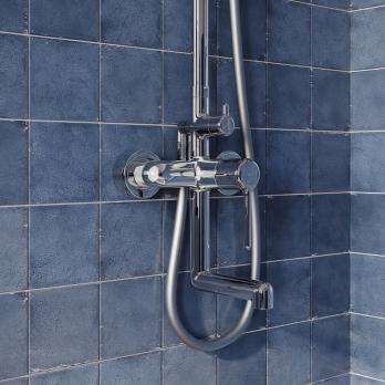 Душевая система 35к IDDIS AIGSB3Fi06 "Aiger" лейка "Тропический душ" ХРОМ