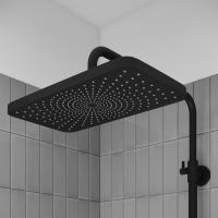 Душевая система 35к IDDIS PARBL3Fi06 "Parker" лейка "Тропический душ" ЧЕРНЫЙ матовый