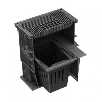 Дождеприемник полипропилен Master (1 перегородка+корзина д/мусора+решетка) 350*350*420 B125 (4350)