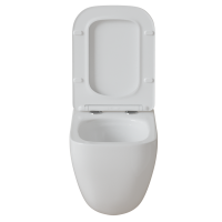 Унитаз подвесной безободковый WAVE STRONG Tornado3.0, сид. дюропласт, м/л, быстр, БЕЛЫЙ глянец (L)