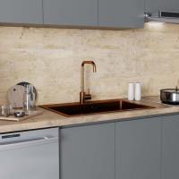 Смеситель для кухни 35k MIXLINE MLSS-0301BR трубчатый излив, п/гайку БРОНЗА