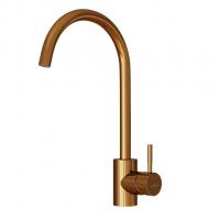 Смеситель для кухни 35k MIXLINE MLSS-0303BR трубчатый излив, п/гайку БРОНЗА