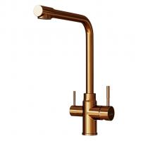 Смеситель для кухни 35k MIXLINE MLSS-0320BR подкл.к фильтру, п/гайку БРОНЗА
