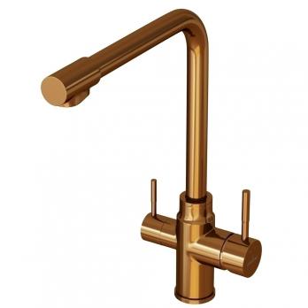 Смеситель для кухни 35k MIXLINE MLSS-0320BR подкл.к фильтру, п/гайку БРОНЗА