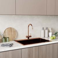 Смеситель для кухни 35k MIXLINE MLSS-0326BR трубчатый излив, подкл.к фильтру, п/гайку БРОНЗА