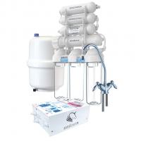 Обратноосмотическая система с помповым блоком UNICORN (FRO_7NP) с УФ-лампой