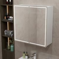 Зеркальный шкаф "ВЕКТОР" 800*800 (ШВ) универсальный, бесконтактный сенсор, светодиодная подсветка