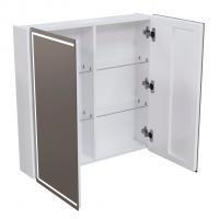 Зеркальный шкаф "ВЕКТОР" 800*800 (ШВ) универсальный, бесконтактный сенсор, светодиодная подсветка