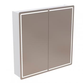 Зеркальный шкаф "ВЕКТОР" 800*800 (ШВ) универсальный, бесконтактный сенсор, светодиодная подсветка