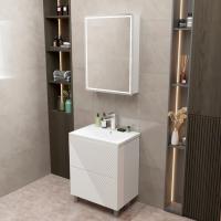 Тумба д/ванной "ВЕКТОР-65" "push-to-open" под раковину Нелли-65 (MIXLINE) (ПВХ)