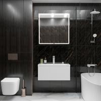 Тумба д/ванной "ВЕКТОР-80" подвесная "push-to-open" под раковину Марго-80 (MIXLINE) (ПВХ)