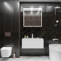 Тумба д/ванной "ВЕКТОР-90" подвесная "push-to-open" под раковину Марго-90 (MIXLINE) (ПВХ)