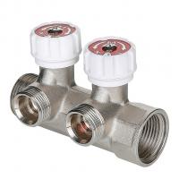 Коллектор 1''x3/4'' (евроконус) с регулировочными вентилями для подачи водоснабжения VALTEC (4 вых)