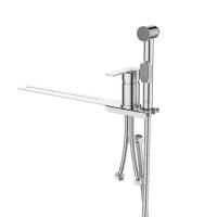 Смеситель с гигиеническим душем 35к Milardo 001SB00M08 "Tidy" установка на унитаз, ХРОМ