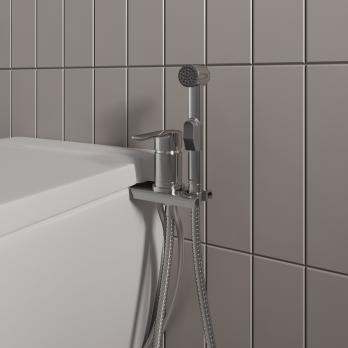 Смеситель с гигиеническим душем 35к Milardo 001SB00M08 "Tidy" установка на унитаз, ХРОМ