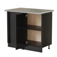 Стол разделочный угловой венге универсальный, столешница гранит пёстрый