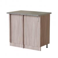 Стол разделочный угловой шимо/ясень темный  универсальный, столешница гранит пёстрый