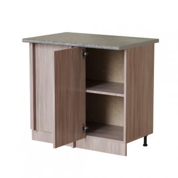 Стол разделочный угловой шимо/ясень темный  универсальный, столешница гранит пёстрый