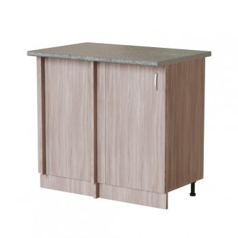 Стол разделочный угловой шимо/ясень темный  универсальный, столешница гранит пёстрый