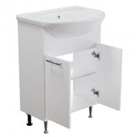 Тумба д/ванной "АлАн-60" белый 2 створки  под раковину Уют-60 (Rosa) (ЛДСП)