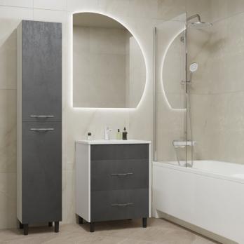 Тумба д/ванной "Сура-60"  под раковину МАРГО-60 (MIXLINE) (ПВХ)