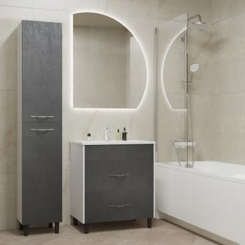 Тумба д/ванной "Сура-70"  под раковину МАРГО-70 (MIXLINE) (ПВХ)