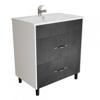 Тумба д/ванной "Сура-70"  под раковину МАРГО-70 (MIXLINE) (ПВХ)