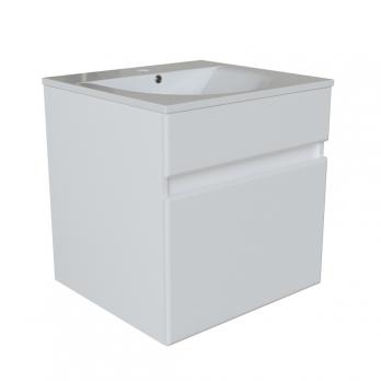 Тумба д/ванной "БРИКС-50" подвесная под раковину "Breeze 50" мебельный (Sanita Luxe) (ПВХ)