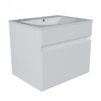 Тумба д/ванной "БРИКС-60" подвесная под раковину "Breeze 60" мебельный (Sanita Luxe) (ПВХ)